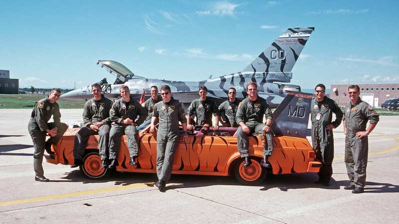 Illustration for article titled Squadron Cars: The Amazingly Liveried Rides Of Air Combat Units